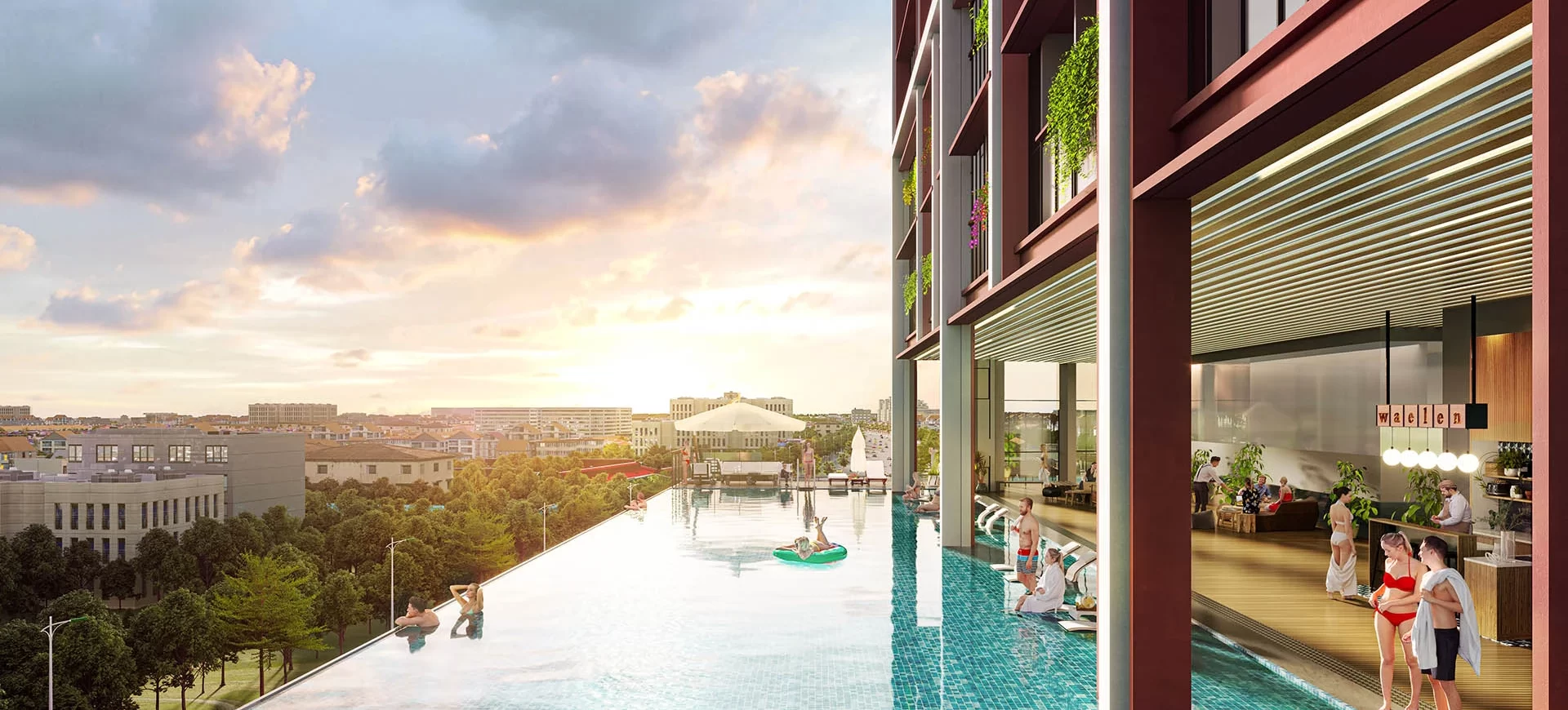 Dự án Sun Cosmo Residence Đà Nẵng - Bể bơi vô cực